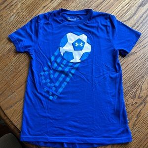 Youth M tshirt- Under Armour soccer theme